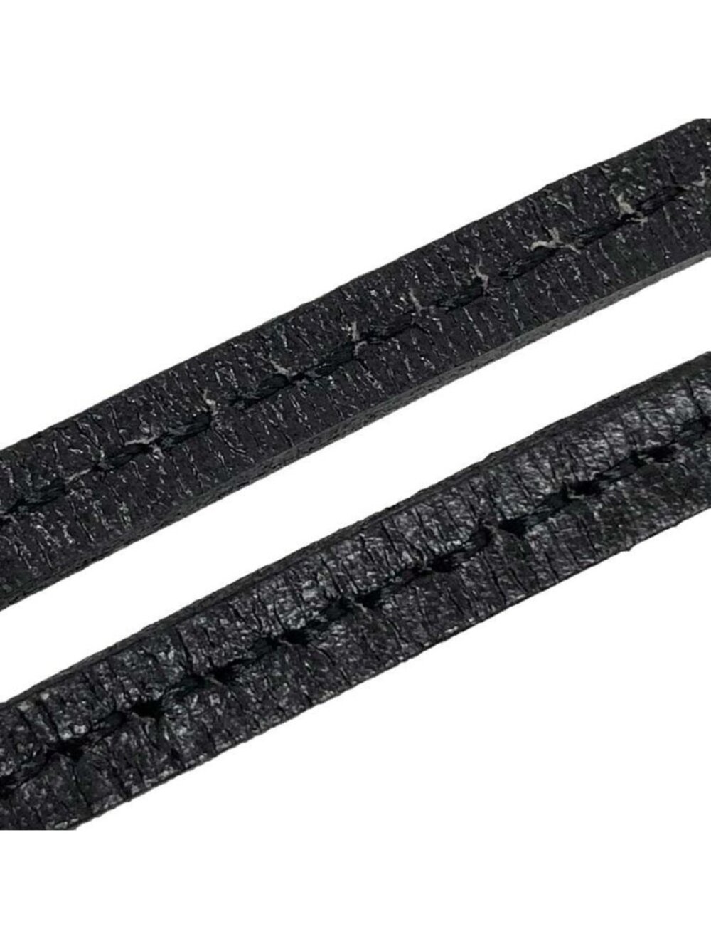 Hermes Lanier Leather Necklace Black Box Calf - Picture 3 of 3